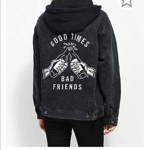 Sketchy Tank Jean jacket!